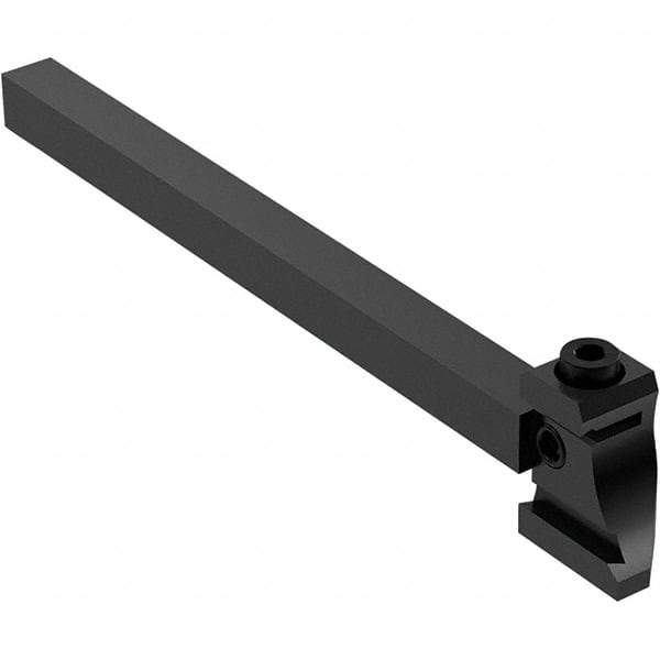 Seco - Tool Block Style 150.10-JETI, 15.49mm Blade Height, 136mm OAL, 10mm OAH, Indexable Cutoff Blade Tool Block - 10mm Shank Width, Through Coolant - Caliber Tooling