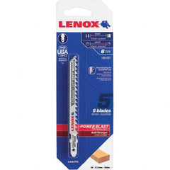 Lenox - Jig Saw Blades Blade Material: Bi-Metal Blade Length (Inch): 4 - Caliber Tooling