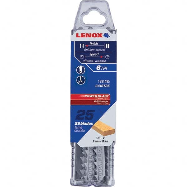 Lenox - Jig Saw Blades Blade Material: Bi-Metal Blade Length (Inch): 4 - Caliber Tooling