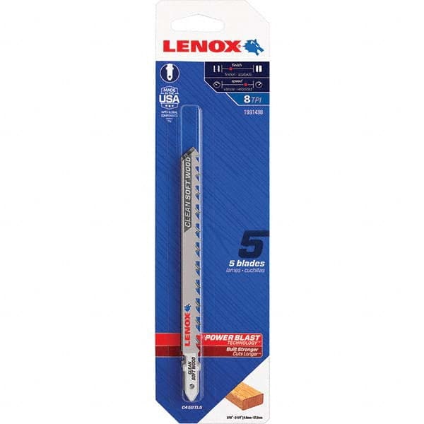 Lenox - Jig Saw Blades Blade Material: Bi-Metal Blade Length (Inch): 4-5/8 - Caliber Tooling