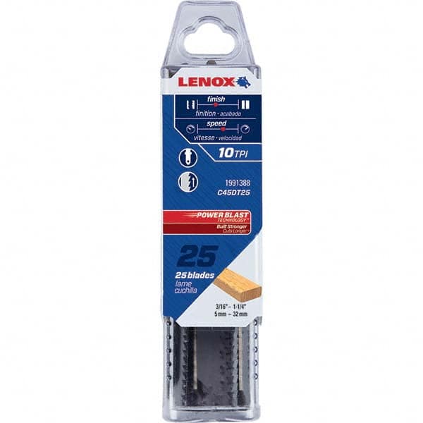 Lenox - Jig Saw Blades Blade Material: Bi-Metal Blade Length (Inch): 4 - Caliber Tooling