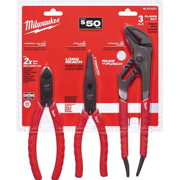 Milwaukee Tool - Plier Sets Set Type: Plier Set Number of Pieces: 3.000 - Caliber Tooling