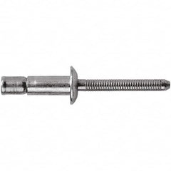 STANLEY Engineered Fastening - Size 8 Dome Head Stainless Steel Structural with Locking Stem Blind Rivet - Stainless Steel Mandrel, 0.08" to 5/8" Grip, 1/4" Head Diam, 0.261" to 0.276" Hole Diam, 0.162" Body Diam - Caliber Tooling