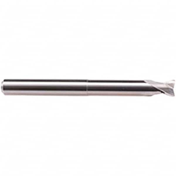 Emuge - 16mm Diam, 12mm LOC, 2 Flute Solid Carbide Roughing & Finishing End Mill - Uncoated, 140mm OAL, 16mm Shank Diam, Cylindrical Shank, 30° Helix, Long Length - Caliber Tooling