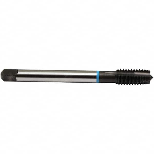 Emuge - 9/16-18 UNF, 3 Flutes, Plug Chamfer, Nitride Finish, High Speed Steel Spiral Point STI Tap - 0.48" Shank Diam, 0.36" Square Size, 3B Class of Fit, Series Rekord B-VA - Exact Industrial Supply