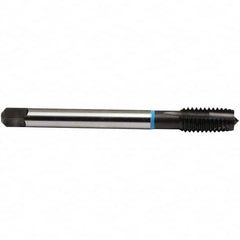 Emuge - 9/16-18 UNF, 3 Flutes, Plug Chamfer, Nitride Finish, High Speed Steel Spiral Point STI Tap - 0.48" Shank Diam, 0.36" Square Size, 3B Class of Fit, Series Rekord B-VA - Exact Industrial Supply