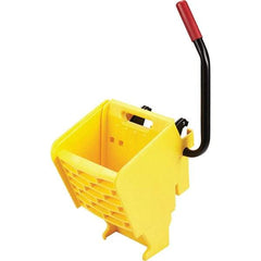 Rubbermaid - 35 Qt Plastic Wringer - 15.8" Long x 31.1" High x 13.4" Wide, Yellow, Metal Handle - Caliber Tooling