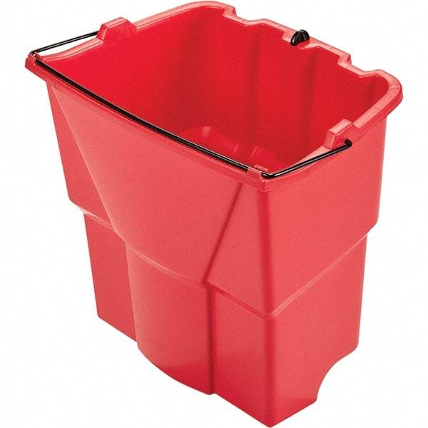 Rubbermaid - 35 Qt Plastic Bucket - 15.2" Long x 14" High x 9.8" Wide, Red - Caliber Tooling