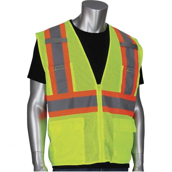 PIP - Size XL Yellow Mesh General Purpose High Visibility Vest - Caliber Tooling