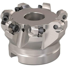 Seco - 51mm Cut Diam, 6mm Max Depth, 22mm Arbor Hole, 7 Inserts, RP..1204 Insert Style, Indexable Copy Face Mill - R220.29 Cutter Style, 11,200 Max RPM, 40mm High, Through Coolant, Series R220.29 - Caliber Tooling