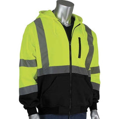 PIP - Size 5XL Black & Hi-Vis Yellow High Visibility Long Sleeve Sweatshirt - Caliber Tooling