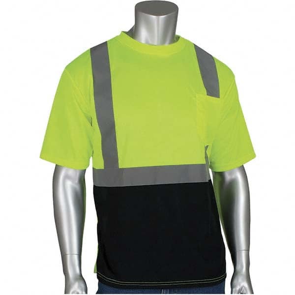 PIP - Size S Black & Hi-Vis Yellow High Visibility Short Sleeve T-Shirt - Caliber Tooling