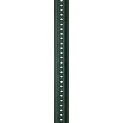 Nucor - 10' High, Powder Coated Traffic Sign Post - Steel, 3/8" Hole Diam, Green - Caliber Tooling