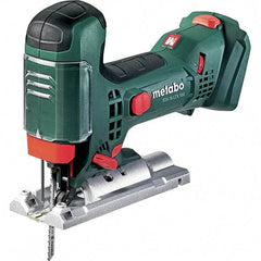 Metabo - 18 Volt, 550 to 2,800 SPM, 13/16" Stroke Length, Lithium-Ion Cordless Jigsaw - 45° Cutting Angle, Series 18V LiHD - Caliber Tooling