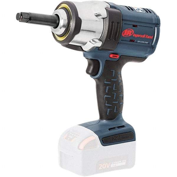 Ingersoll-Rand - 1/2" Drive 20 Volt Pistol Grip Cordless Impact Wrench & Ratchet - 0 to 1,900 RPM, 0 to 2,450 BPM, 1,500 Ft/Lb Torque, Lithium-Ion Batteries - Caliber Tooling