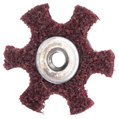 3″ Diameter AG Non Woven Star Medium Grit 1/4 20 Eyelet AlumInum Oxide - Caliber Tooling