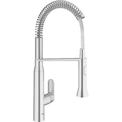 Grohe - Kitchen & Bar Faucets; Type: Pull Down ; Style: Contemporary; Modern; Transitional ; Mount: Deck ; Design: One Handle ; Handle Type: Lever ; Spout Type: High Arc - Exact Industrial Supply