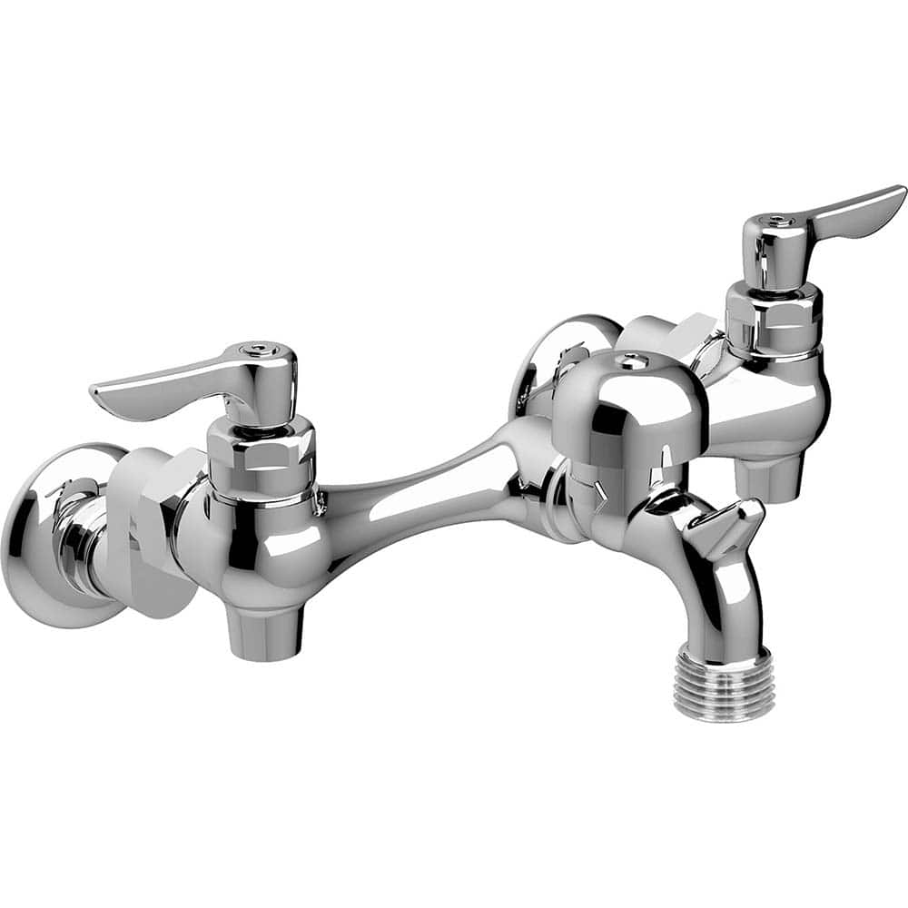 American Standard - Industrial & Laundry Faucets; Type: Utility Faucet ; Style: Transitional ; Design: Two Handle ; Handle Type: Lever ; Spout Type: Straight ; Mounting Centers: 8 (Inch) - Exact Industrial Supply