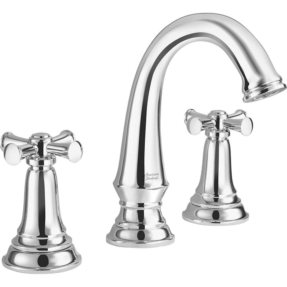 American Standard - Lavatory Faucets; Type: Widespread ; Spout Type: High Arc ; Design: Two Handle ; Handle Type: Cross ; Mounting Centers: 8 (Inch); Drain Type: Pop-Up - Exact Industrial Supply