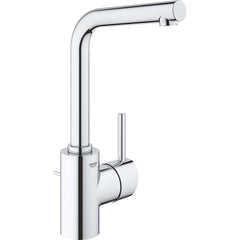 Grohe - Lavatory Faucets; Type: Deck Mount ; Spout Type: Low Arc ; Design: Lever ; Handle Type: Lever ; Mounting Centers: Single Hole (Inch); Drain Type: Pop-Up - Exact Industrial Supply