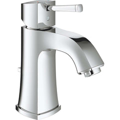 Grohe - Lavatory Faucets; Type: Deck Mount ; Spout Type: Low Arc ; Design: Lever ; Handle Type: Lever ; Mounting Centers: Single Hole (Inch); Drain Type: Pop-Up - Exact Industrial Supply