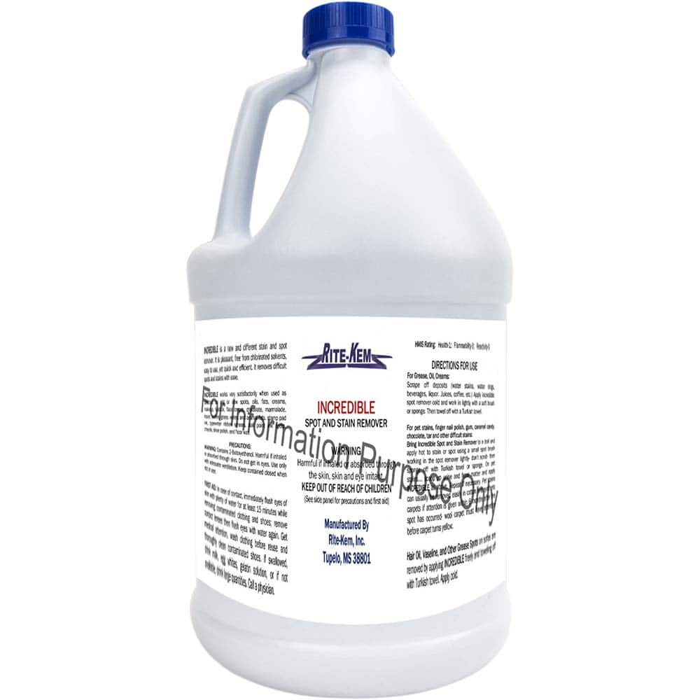 Rite-Kem - Carpet & Upholstery Cleaners Type: Spot & Stain Remover Container Size (Gal.): 1.00 - Caliber Tooling