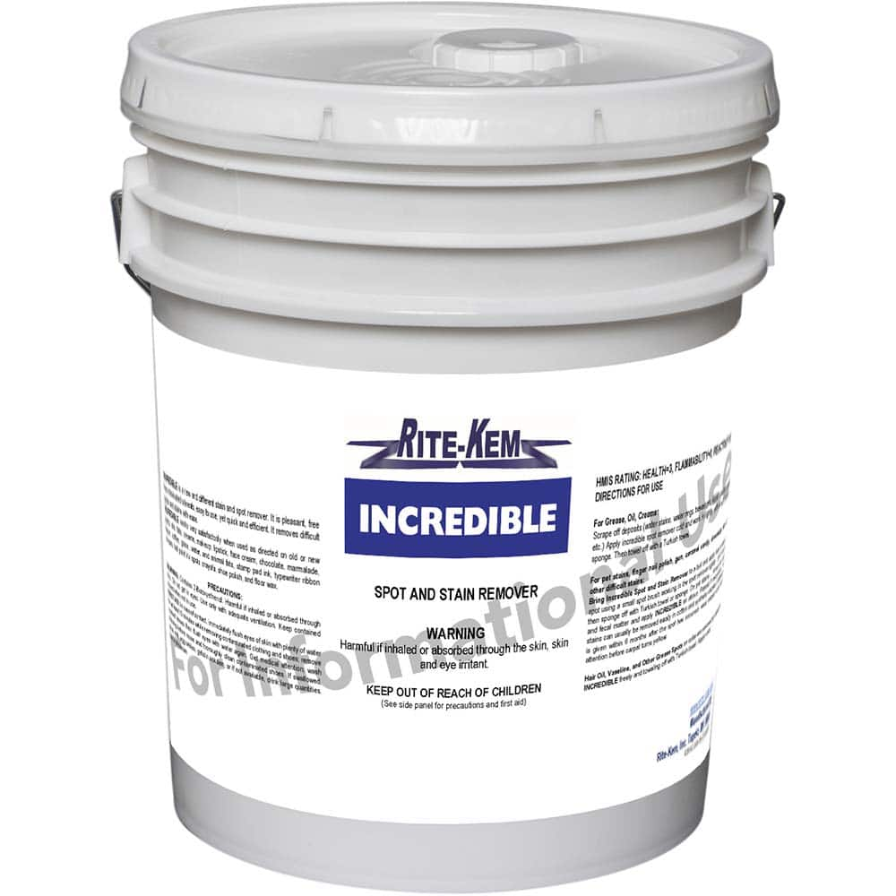 Rite-Kem - Carpet & Upholstery Cleaners Type: Spot & Stain Remover Container Size (Gal.): 5.00 - Caliber Tooling