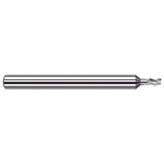 Harvey Tool - Square End Mills; Mill Diameter (Inch): 1/16 ; Mill Diameter (Decimal Inch): 0.0620 ; Length of Cut (Inch): 3/32 ; Length of Cut (Decimal Inch): 0.0930 ; Material: Solid Carbide ; Finish/Coating: Uncoated - Exact Industrial Supply