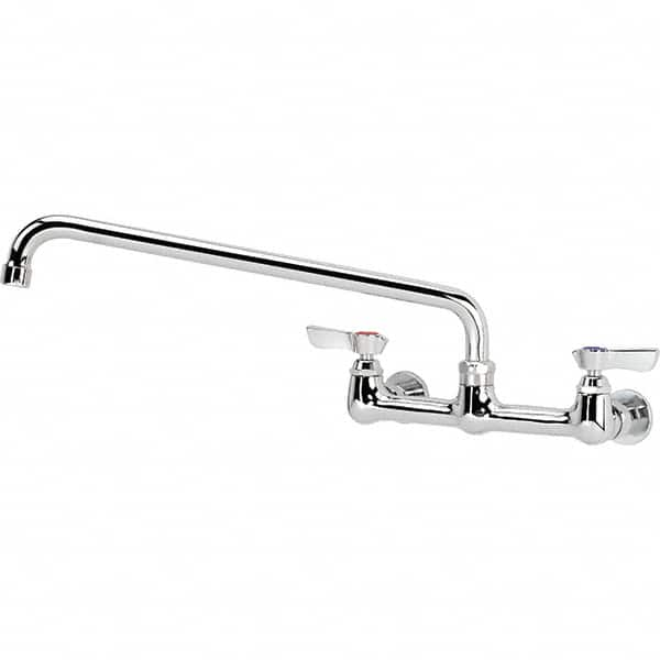 Krowne - Wall Mount, Service Sink Faucet without Spray - Two Handle, Blade Handle, Standard Spout, No Drain - Caliber Tooling