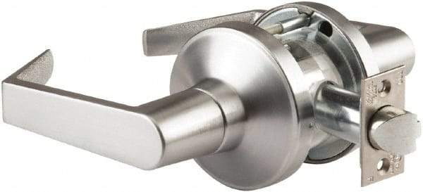 PDQ - Heavy Duty Classroom Lever Lockset - 2-3/4" Back Set, Small Format I/C Less Cylinder, Zinc, Antimicrobial Coated, Satin Chrome Plated Finish - Caliber Tooling