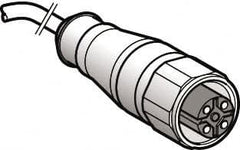 Telemecanique Sensors - 4 Amp, M12 4 Pin Female Straight Cordset Sensor and Receptacle - 250 VAC, 300 VDC, 2m Cable Length, IP69K Ingress Rating - Caliber Tooling