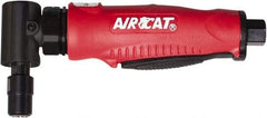 AIRCAT - 1/4" Collet, Angle Handle, Angle Air Die Grinder - 20,000 RPM, Rear Exhaust, 6 CFM, 0.5 hp, 90 psi, 1/4" Inlet - Caliber Tooling