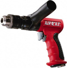 AIRCAT - 1/2" Reversible Keyed Chuck - Pistol Grip Handle, 400 RPM, 6 CFM, 0.625 hp, 90 psi - Caliber Tooling