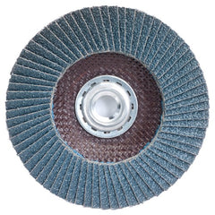 7″ × 1/4″ × 5/8″ PowerFlex Flap Disc Type 27 Flat 24 Grit - Caliber Tooling