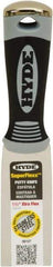 Hyde Tools - 1-1/2" Wide Spring Blade Stainless Steel Putty Knife - Flexible, Plastic Handle - Caliber Tooling