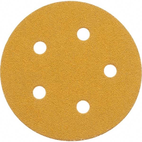 3M - 5" Diam, 100 Grit, Aluminum Oxide Hook & Loop Disc - Medium Grade, Coated, Series 255L - Caliber Tooling