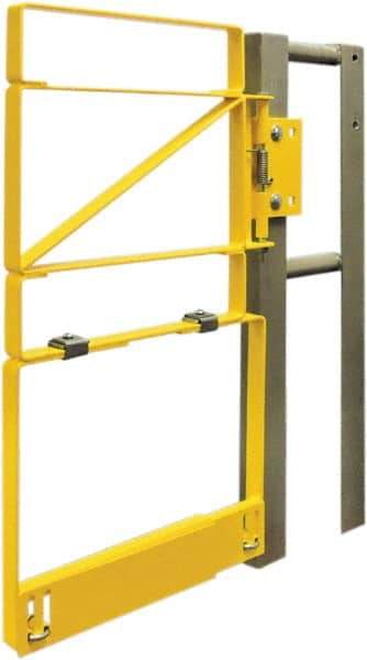 FabEnCo - Carbon Steel Self Closing Rail Safety Gate - Fits 34 to 36-1/2" Clear Opening, 25" Wide x 42" Door Height, - Caliber Tooling