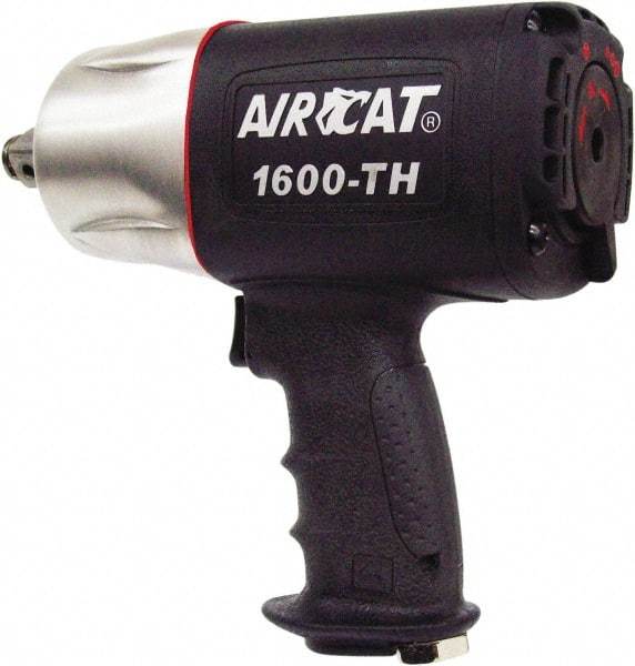 AIRCAT - 3/4" Drive, 4,500 RPM, 1,200 Ft/Lb Torque Impact Wrench - Pistol Grip Handle, 900 IPM, 8 CFM, 90 psi, 3/8" NPT Inlet - Caliber Tooling