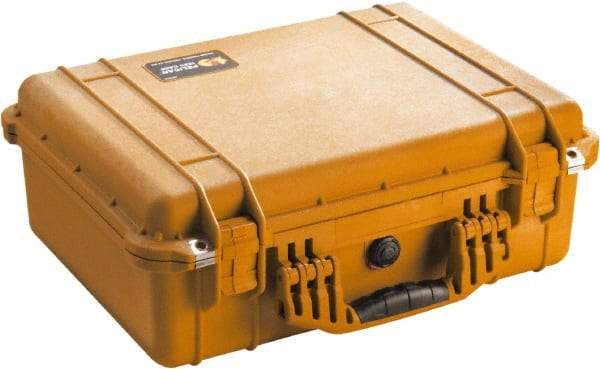 Pelican Products, Inc. - 15-49/64" Wide x 7-13/32" High, Clamshell Hard Case - Orange, Polyethylene - Caliber Tooling