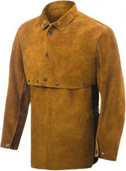 Steiner - Size 3XL, 19" Long, Cape Sleeves & Bib - Leather, Brown - Caliber Tooling