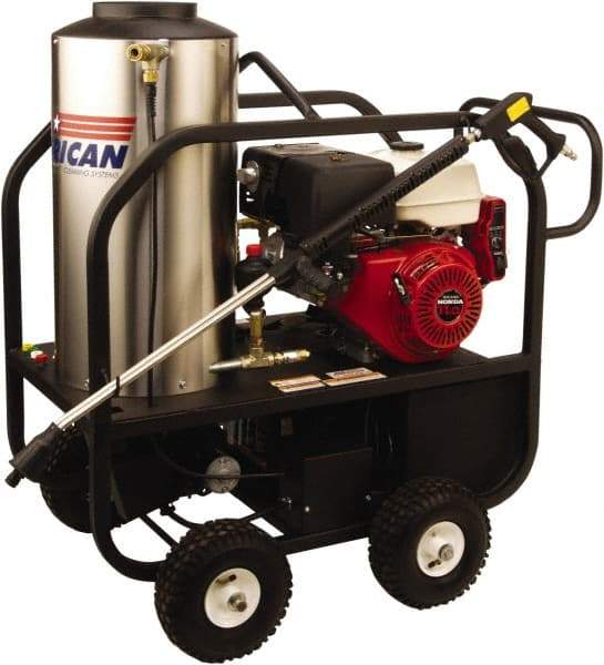 PRO-SOURCE - Gas, 11 hp, 3,000 psi, 4 GPM, Hot Water Pressure Washer - General Triplex Ceramic Plunger, 50' x 3/8" Hose - Caliber Tooling