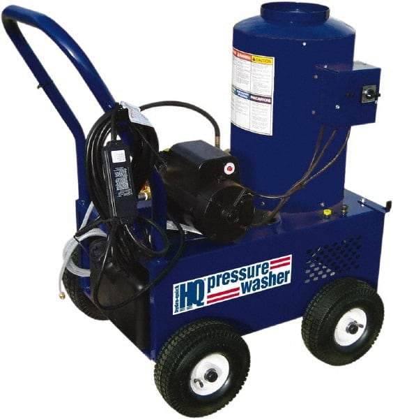 PRO-SOURCE - Electric, 20 Amp, 2.3 hp, 1,400 psi, 2.1 GPM, Hot Water Pressure Washer - General Triplex Ceramic Plunger, 50' x 3/8" Hose, 110 Max Volts - Caliber Tooling