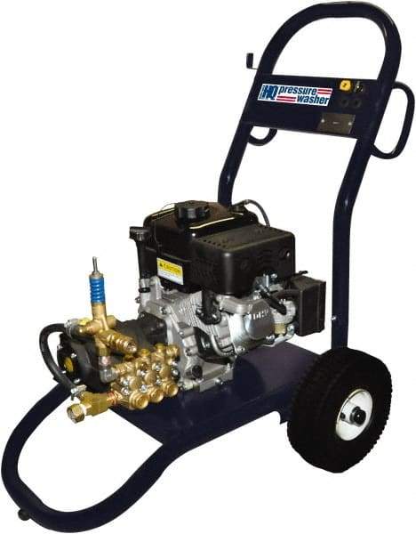 Value Collection - Gas, 6.5 hp, 2,500 psi, 3 GPM, Cold Water Pressure Washer - Triplex Plunger, 50' x 3/8" Hose - Caliber Tooling