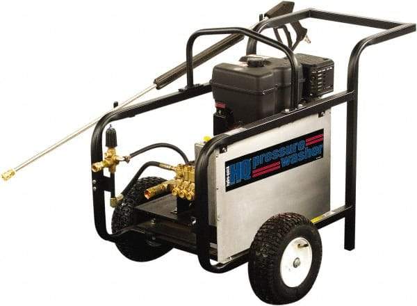 Value Collection - Gas, 18 hp, 4,000 psi, 5 GPM, Cold Water Pressure Washer - AR Triplex Ceramic Plunger, 50' x 3/8" Hose - Caliber Tooling