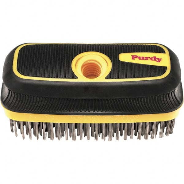 Purdy - Wire Surface Preparation Brush - 8" OAL, Cushioned Grip Handle - Caliber Tooling