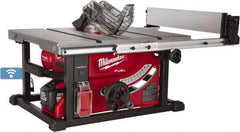 Milwaukee Tool - 8-1/4" Blade Diam, Table Saw - 630 RPM, 22" Table Depth x 22-1/2" Table Width, 18 Volts, 5/8" Arbor - Caliber Tooling