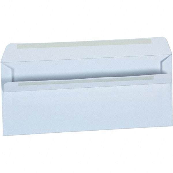 Universal One - 4.13" Long x 9.63" Wide Self Seal Business Envelope - White - Caliber Tooling