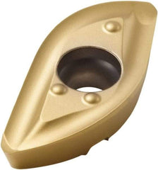 Seco - 218.20150 ME07 Grade F40M Carbide Milling Insert - TiAlN/TiN Finish, 0.236" Thick, 0.59" Corner Radius - Caliber Tooling