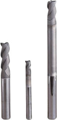 Seco - 4mm, 3 Flute, Single End, Solid Carbide, 0.2mm Corner Radius End Mill - 60mm OAL, 40° Helix, Right Hand Flute, 5mm LOC, Right Hand Cut, 30mm Extended Reach - Caliber Tooling