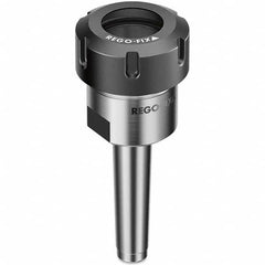 Collet Chuck: 2 to 20 mm Capacity, ER Collet, Threaded Shank 60 mm Projection, 0.003 mm TIR